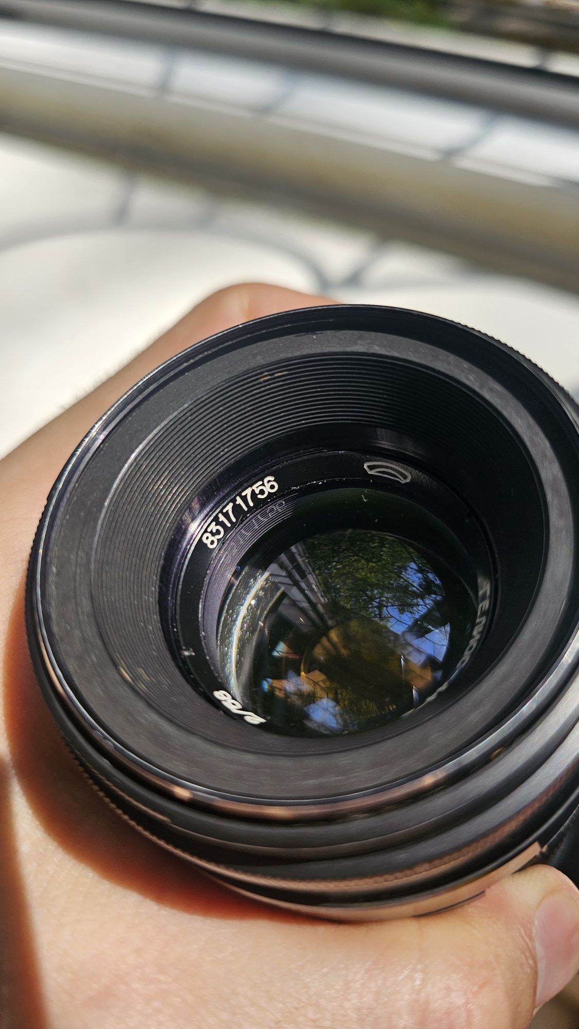 Гелиос 44-2 с переходником на Sony E mount.