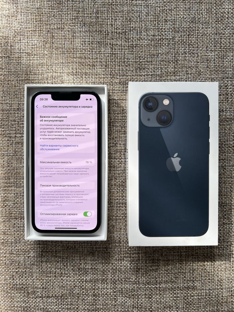 iPhone 13 mini 256 GB в отличном состоянии, без ремонта, без минус