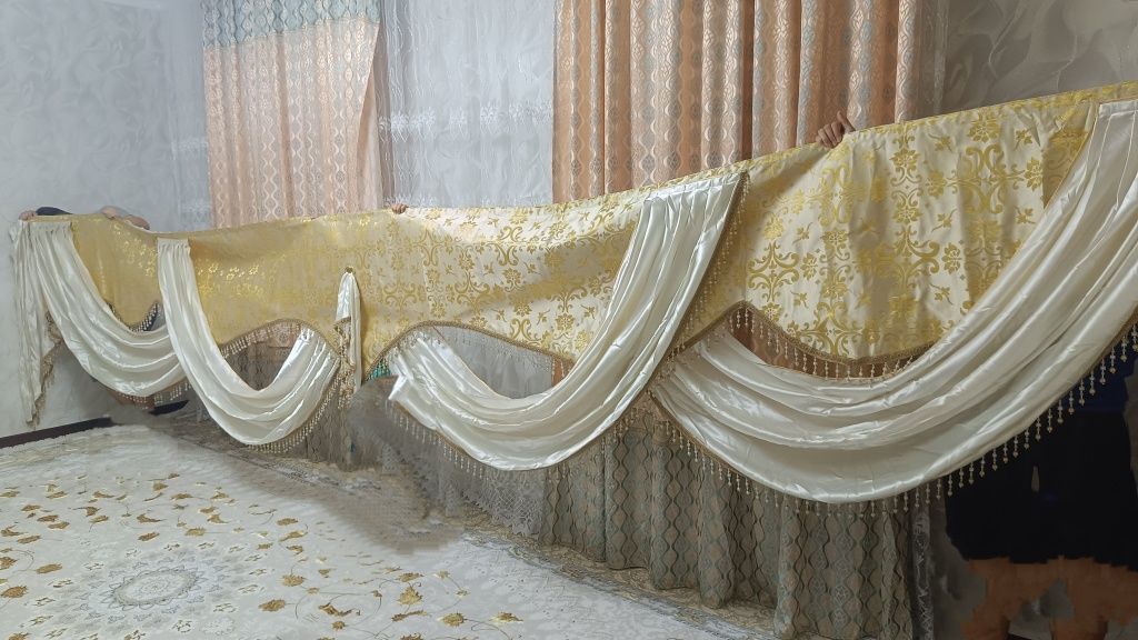 Ламбрекен со шторами