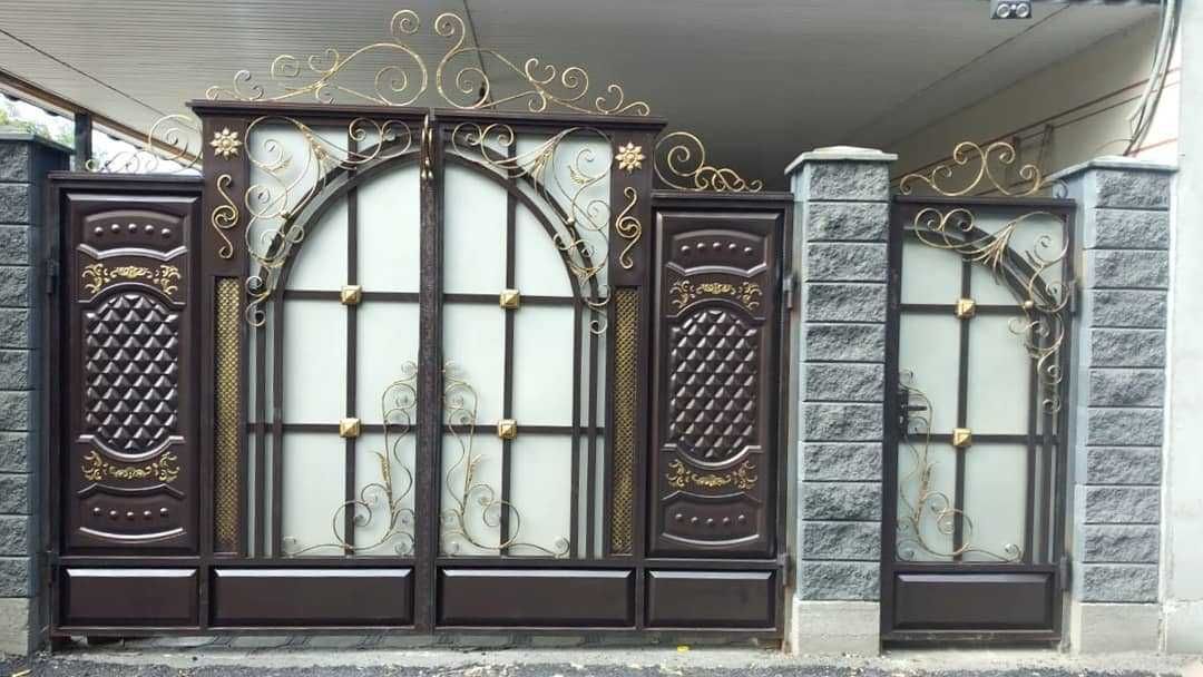 На Заказ Кованый Распашные Откатные Ворота Металлические Какпа Забор