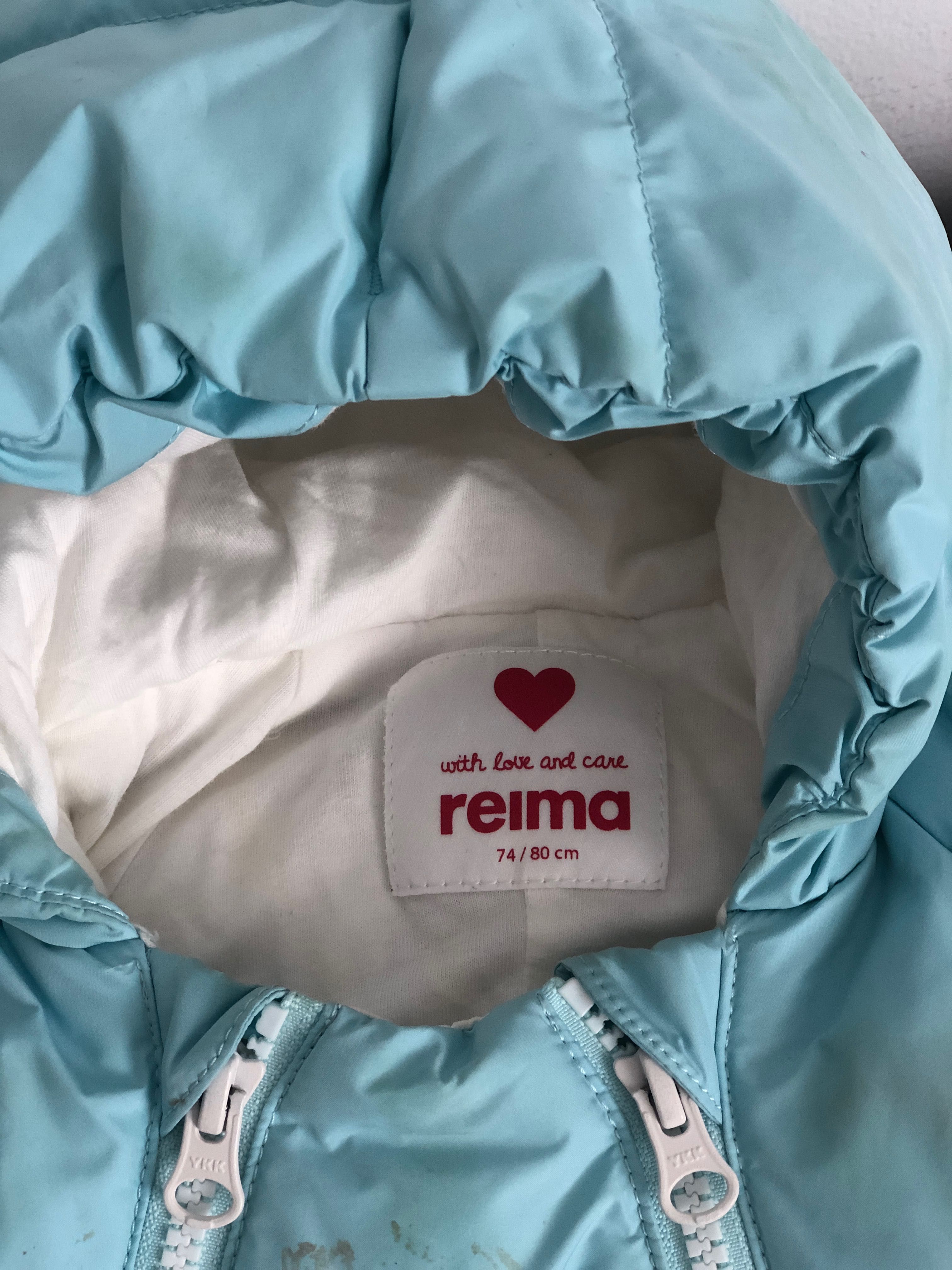 Reima пуховик комбинезон трансформер конверт 2в1 - 6мес - 2года