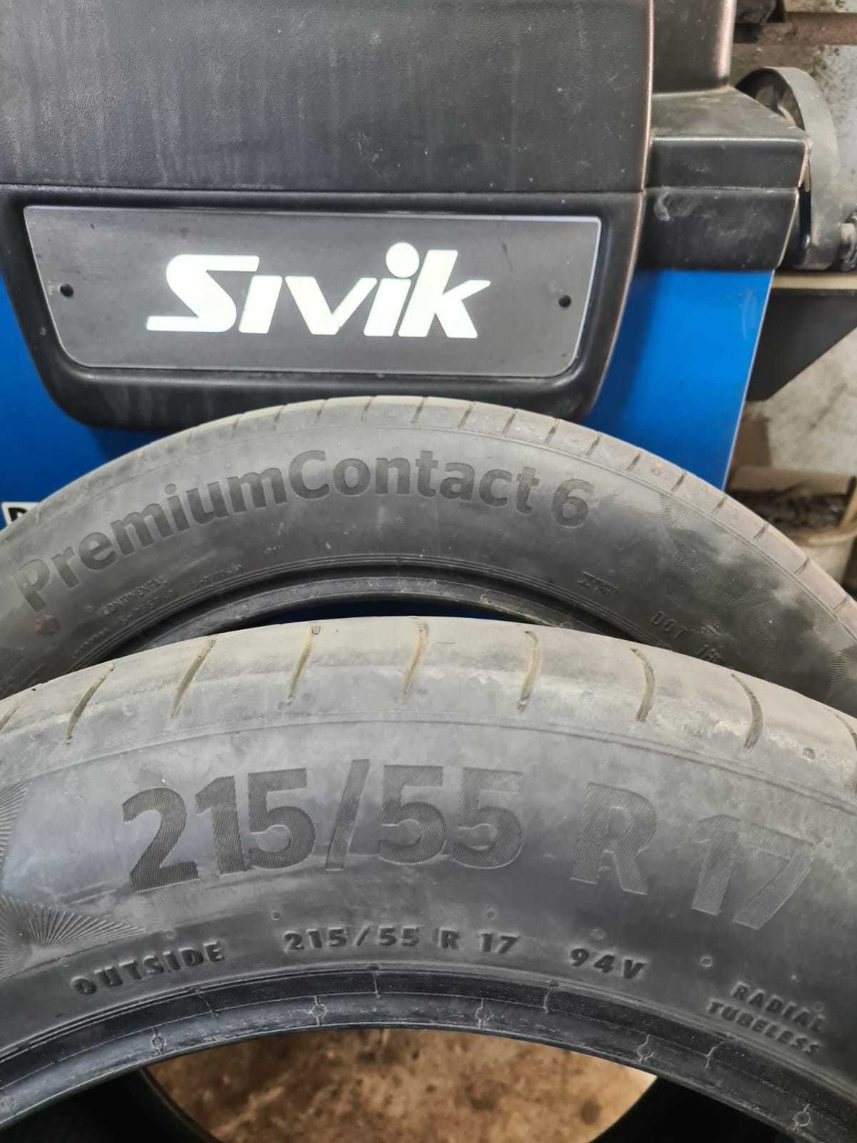 Продам два баллона летней резины 215  55 R 17