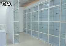 Прилавок витрина стеклянная из профиля, оборудование для магазина shvp