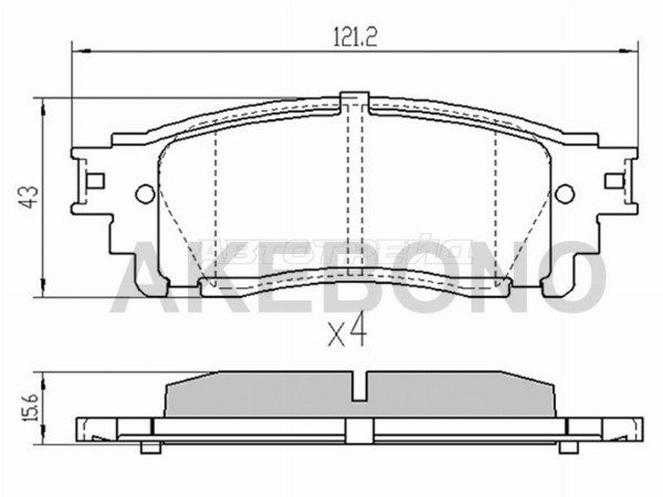 Колодки тормозные Toyota C-hr