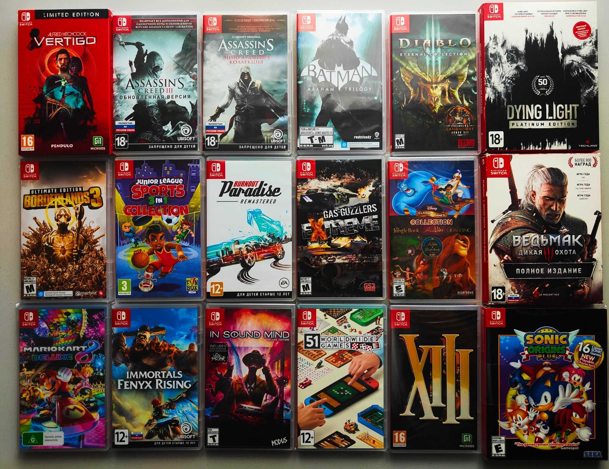 Игры картриджи Nintendo Switch
