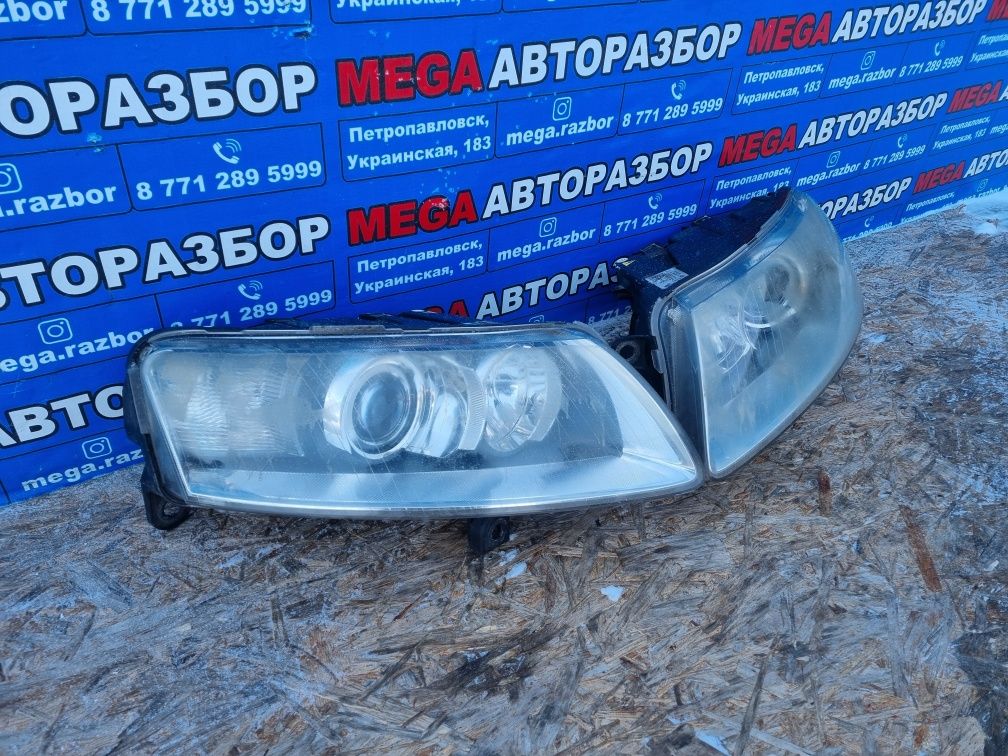 Фары на audi A6C6.