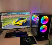 Мощный игровой компьютер i5-10400 частота 4,3GHz, 12 ядер, вид GTX1650