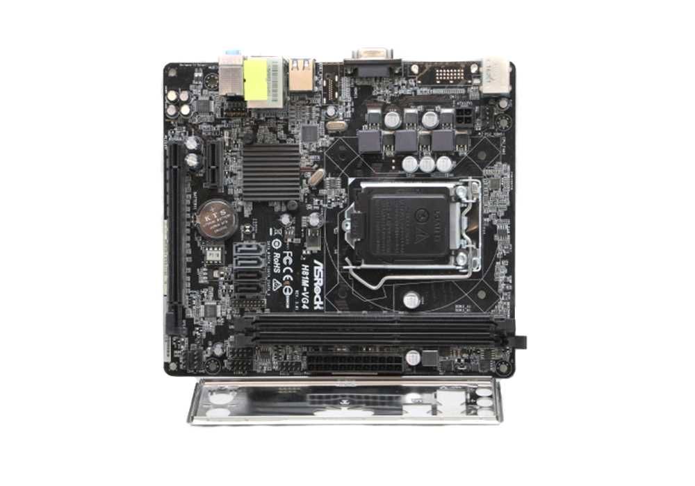 Мат.Плата LGA 1150 ASRock H81M-VG4  2x DDR3