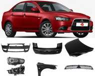 Mitsubishi, Бампер , крыло , капот , фара , решотка , дверь ,