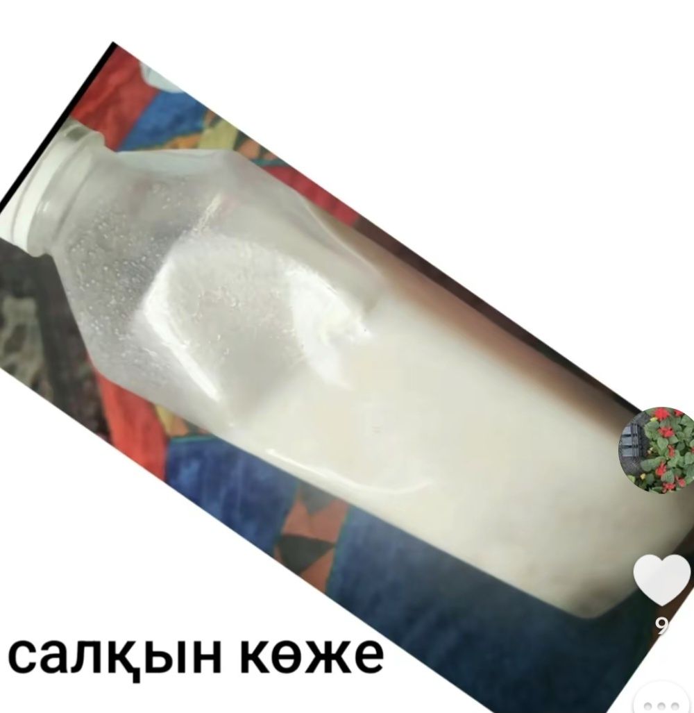 Салқын көже айран қатық қосылған салқын көже  бидай мен жүгерімен