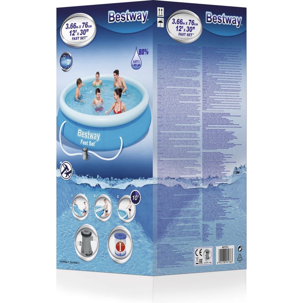 Бассейн BESTWAY Fast Set  (366х76)