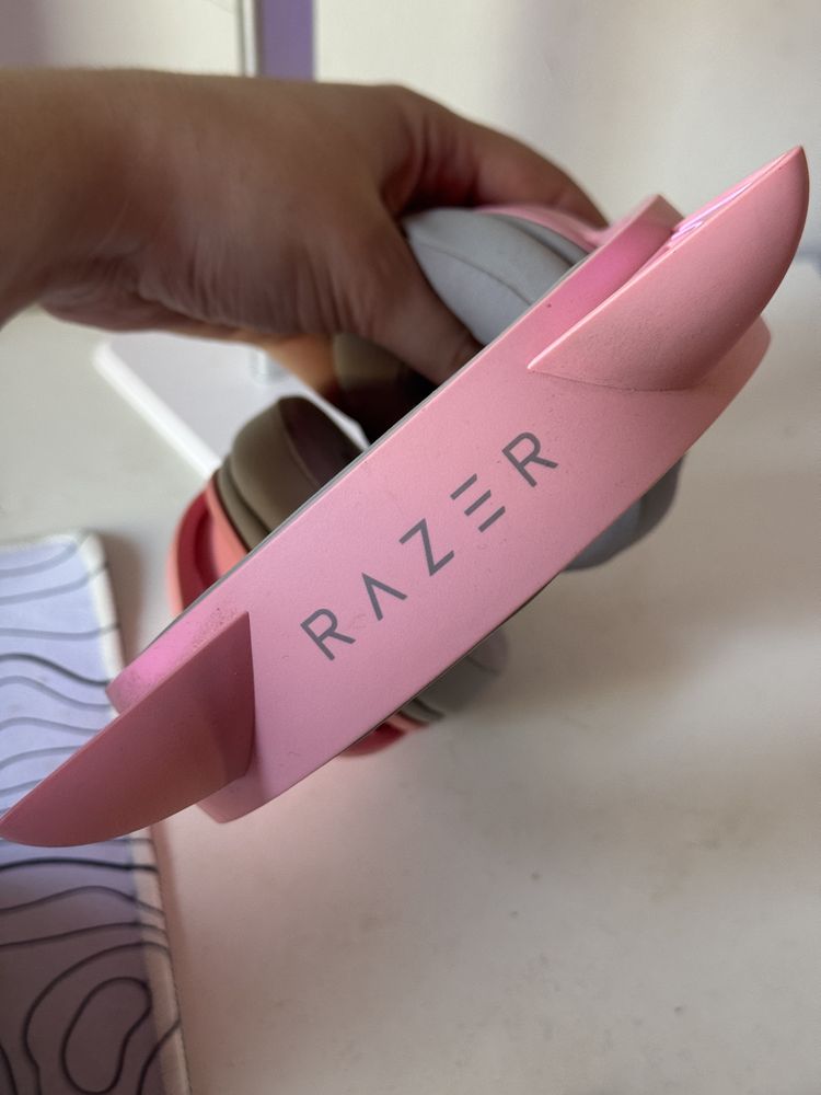 нашуники Razer Kitty розовые беспроводные