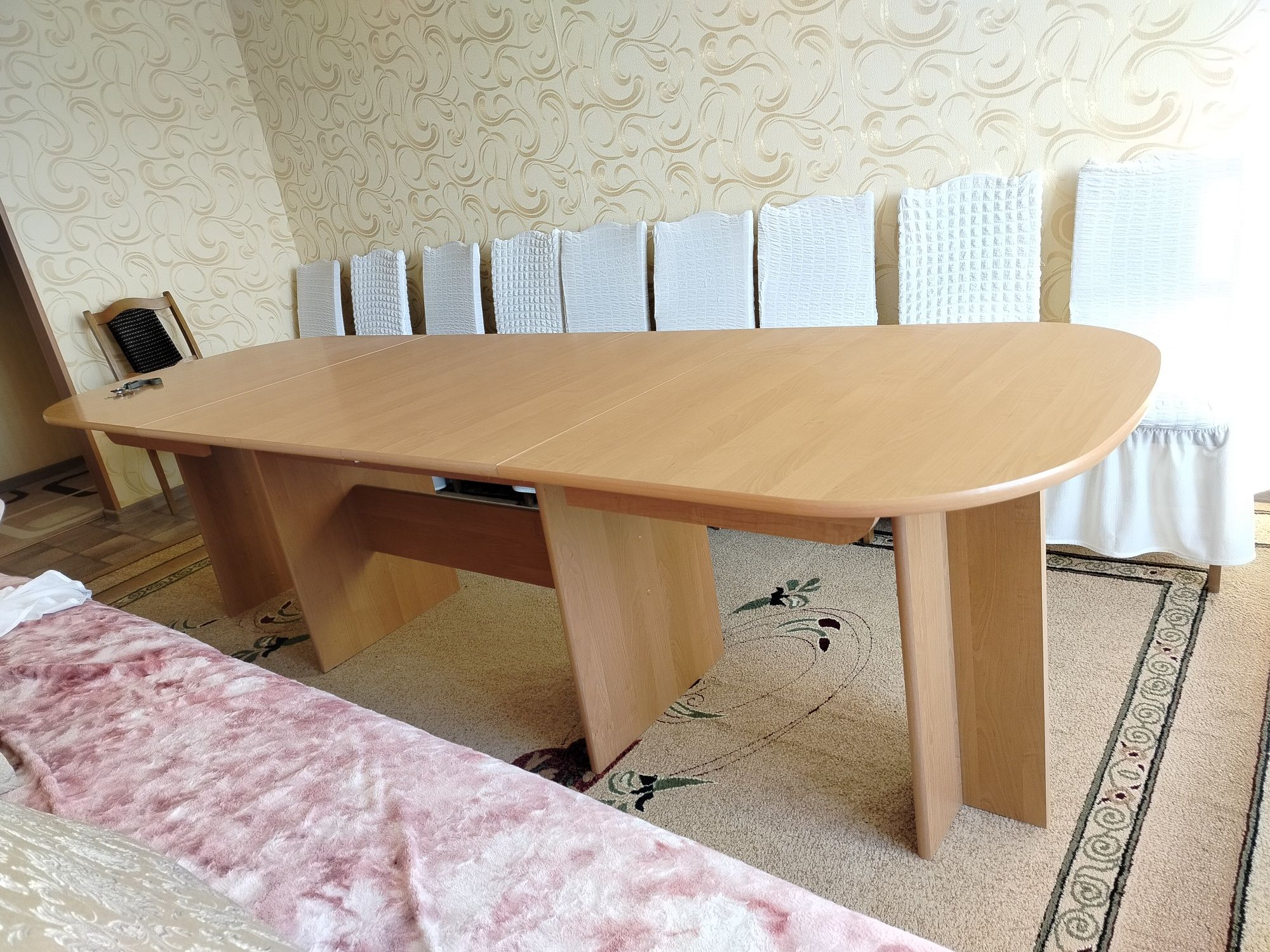 Стол 280х90см раздвижном, 160х90 собранном