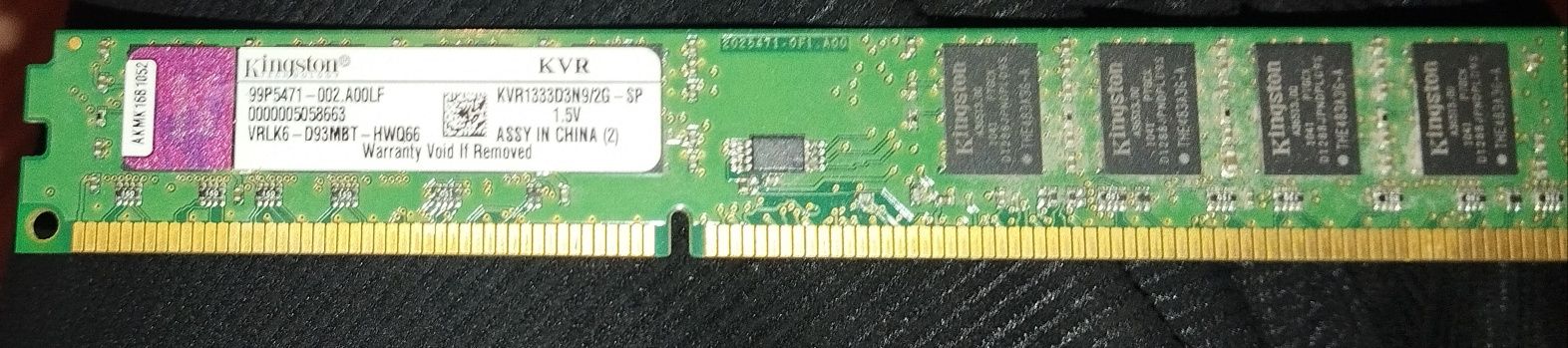 Продам озу Kingston ddr3/8Гб/1333