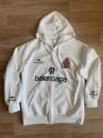 balenciaga soccer zip hoodie