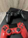 Ps4 pro 1тб, 2 джойстика + игры