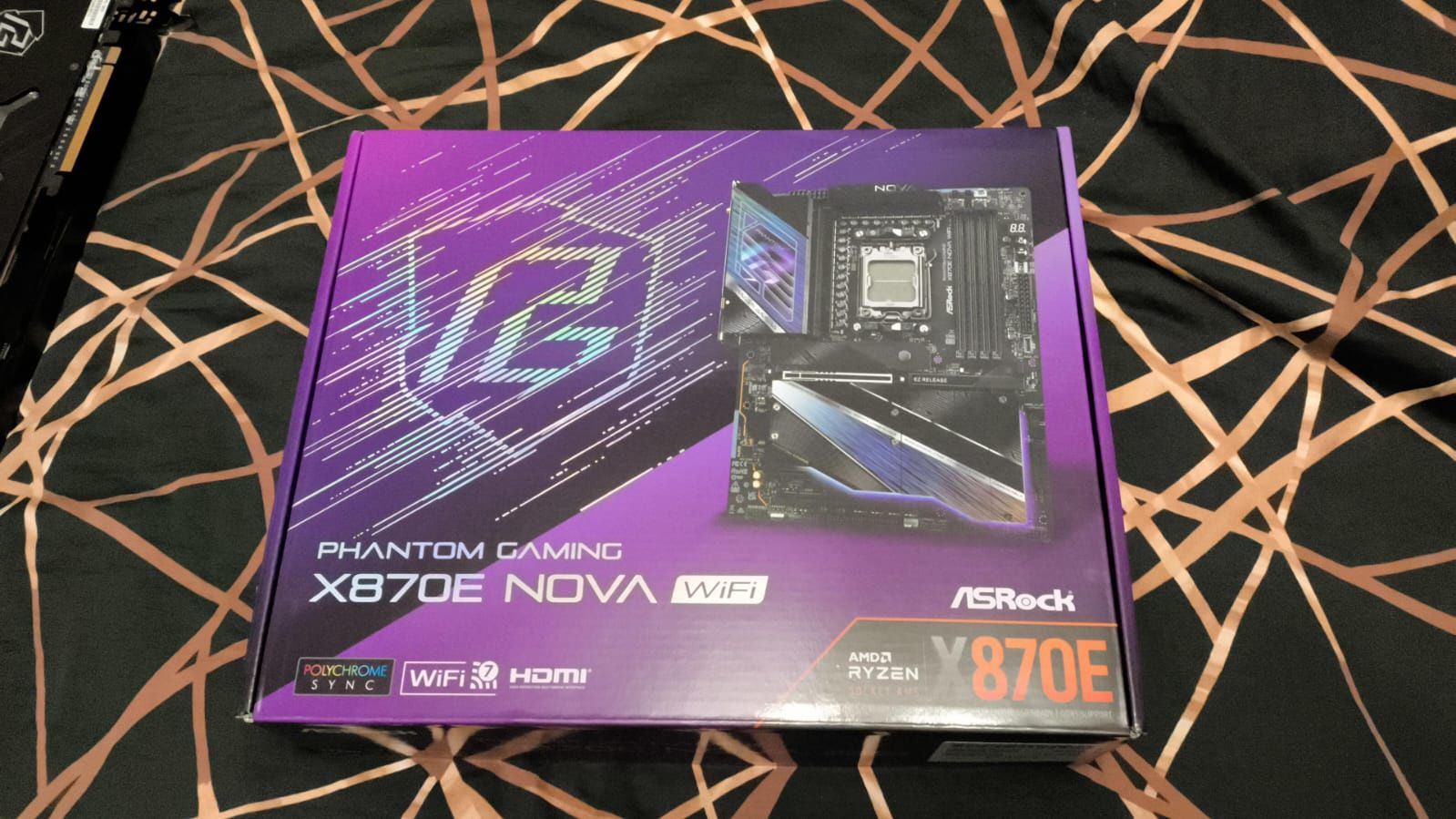 Asrock x870e Nova WiFi материнская плата.