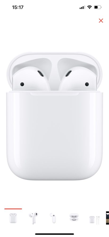 Наушники Apple AirPods with Charging Case белый