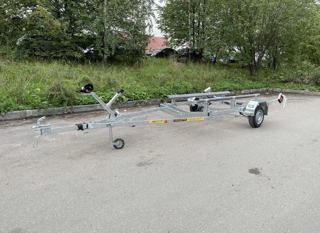 Прицеп ВЕКТОР 014С, для перевозки катера, лодки, лодки ПВХ,  до 6,0 м.