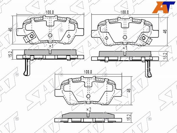 Колодки тормозные Honda Civic