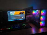 Игровой Компьютер с Монитором 24" i5-4590 rx580 4Gb
