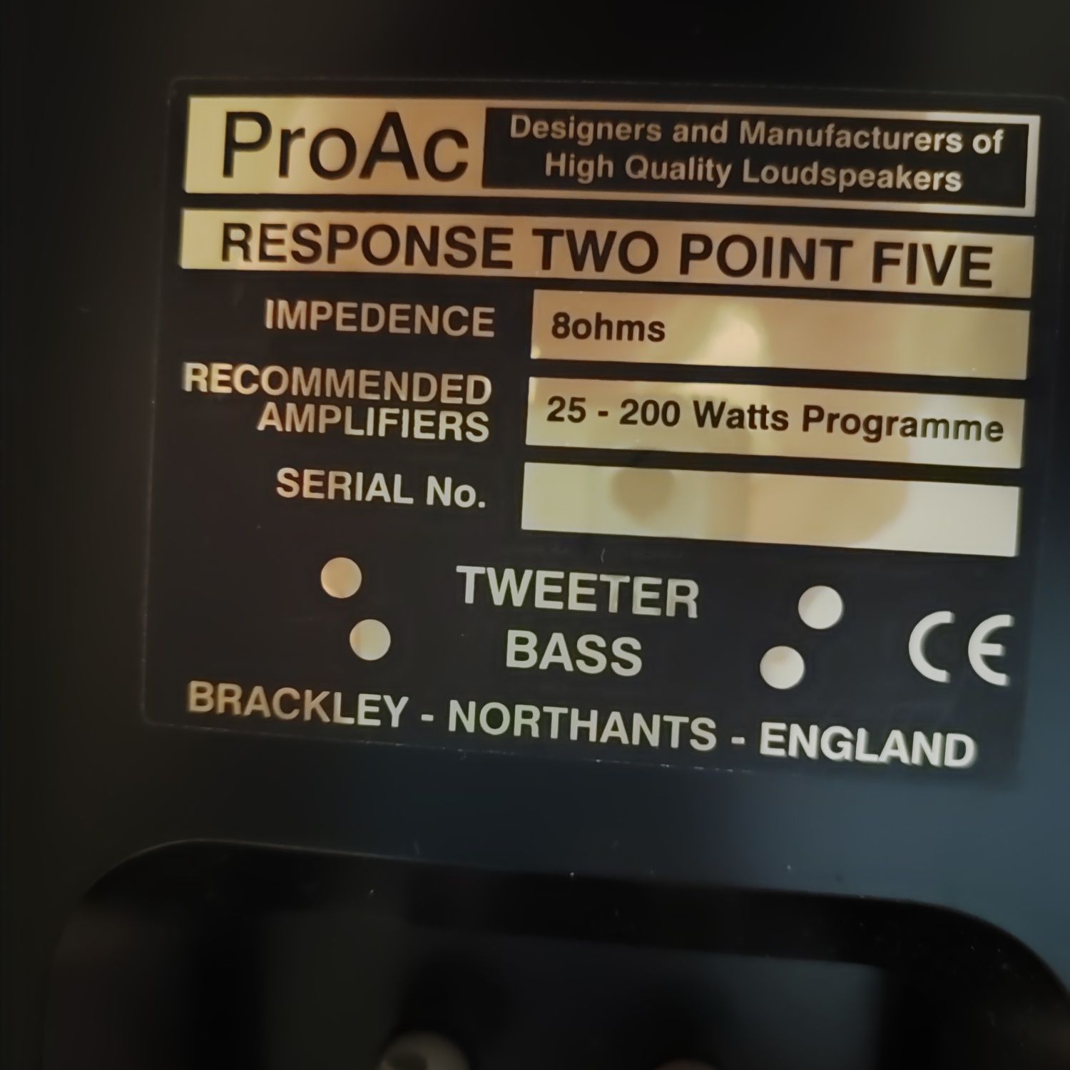 Акустика ProAc Response Two Point Five
