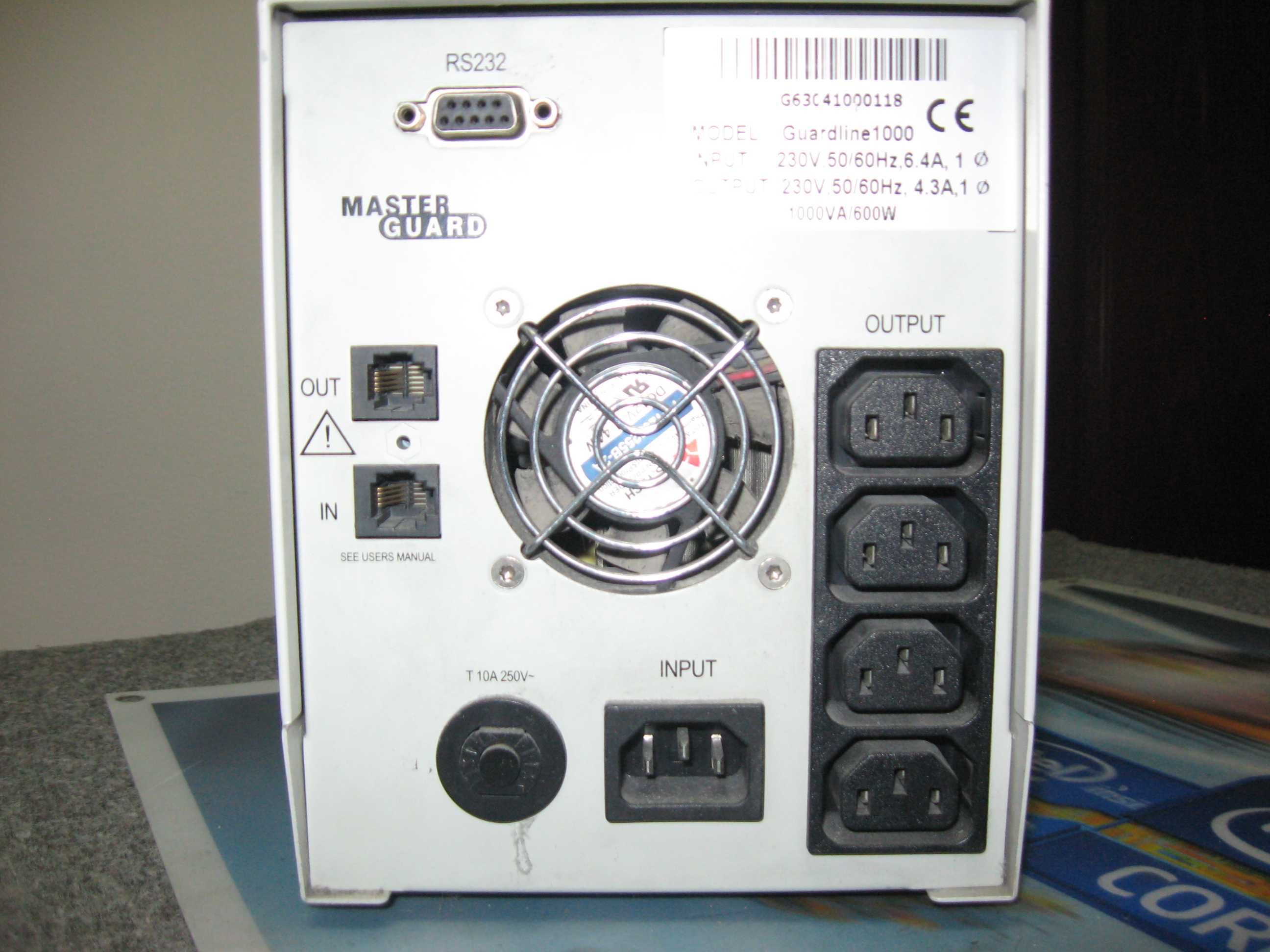 Бесперебойник ИБП Master Guard Guardline 1000VA 600W