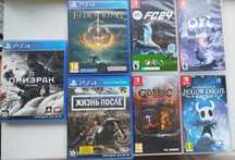 Продам игры на PS4 и Nintendo switch