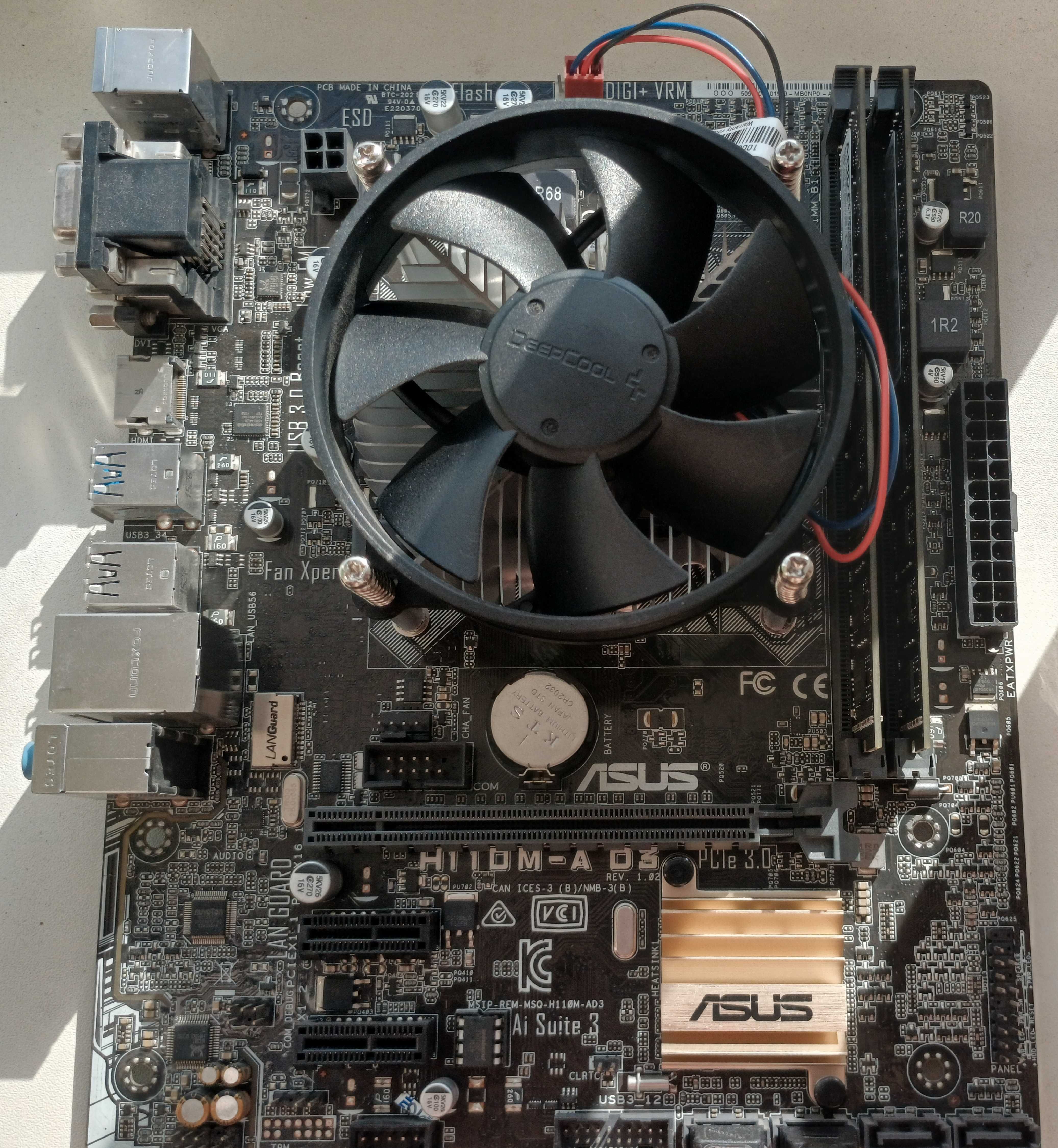 Комплект: Asus H110M-A D3 + Intel Core i3 7100 + DDR3L 2x8 - 16 GB