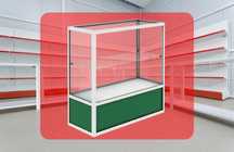 Прилавок торговый из профиля и стекла, Акция,витрина,для магазина aspr