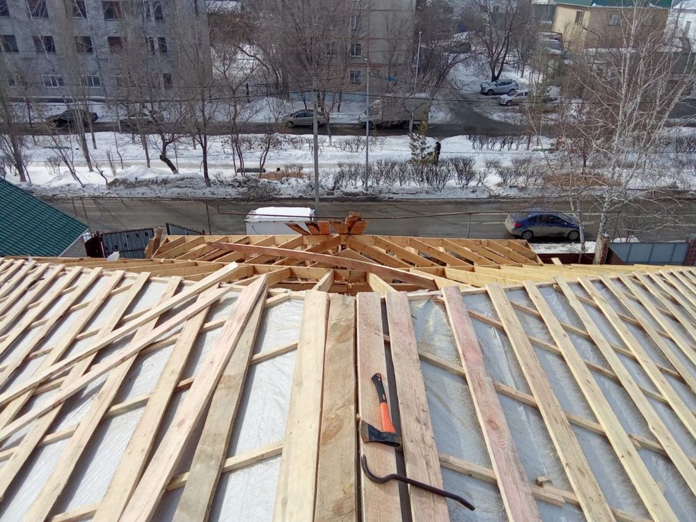 Строительство дома,крыши