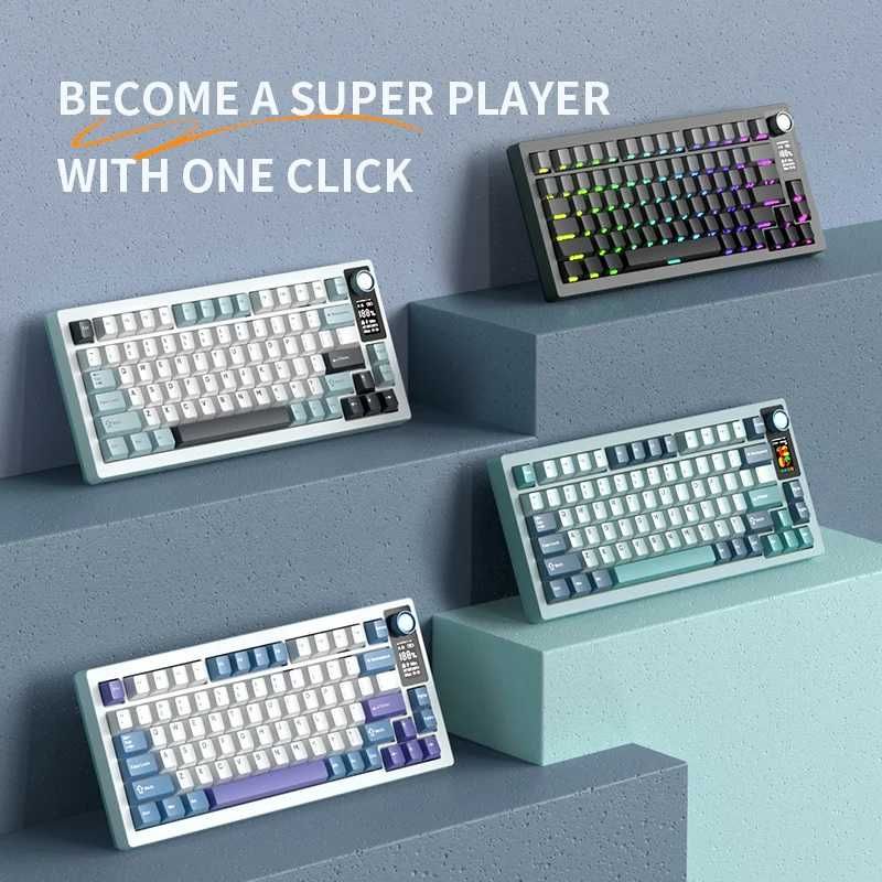Клавиатура механическая Langtu LT75 и LT95 с дисплеем, RGB, Mac и ПК