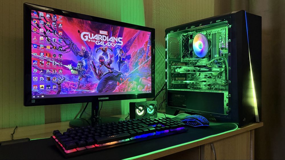 Игровой компьютер Core i7/16GB/SSD/HDD/GTX 1060/Wi-Fi +24 дюйм монитор