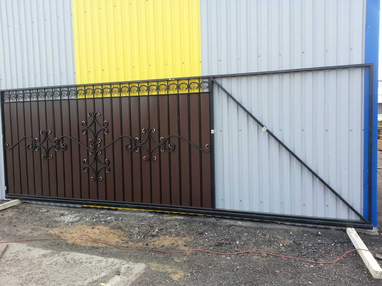 Откатной каркас для ворот