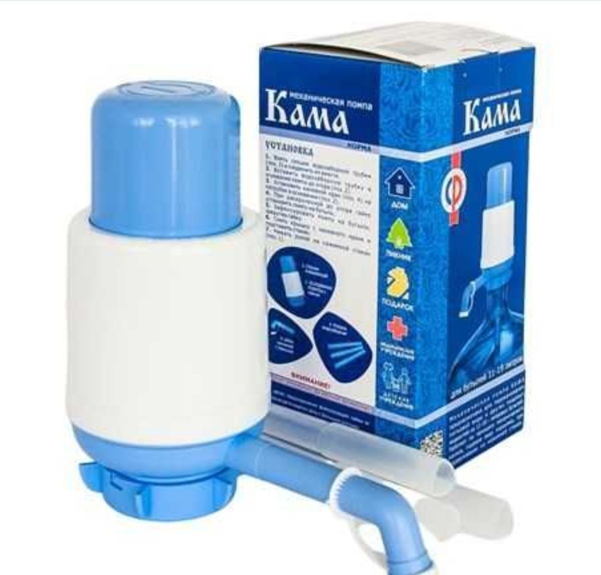 Помпа для воды механическая. Кама Норма (Россия)
