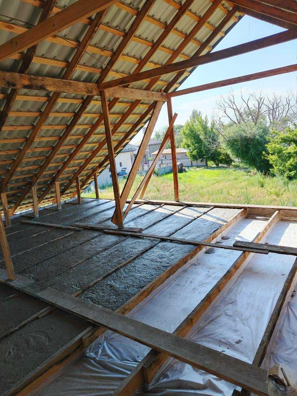 Пенобетон утепление крыши пенабетон Утепление крыши Шатыр жылыту