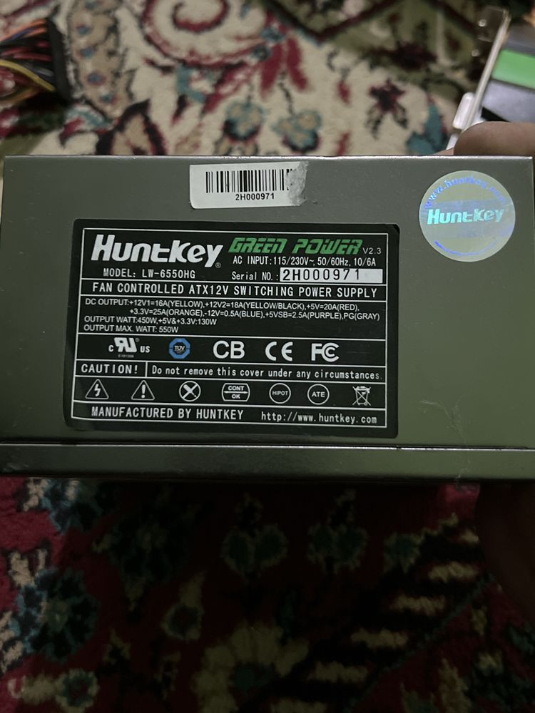 huntkey lw-6550hg 550w