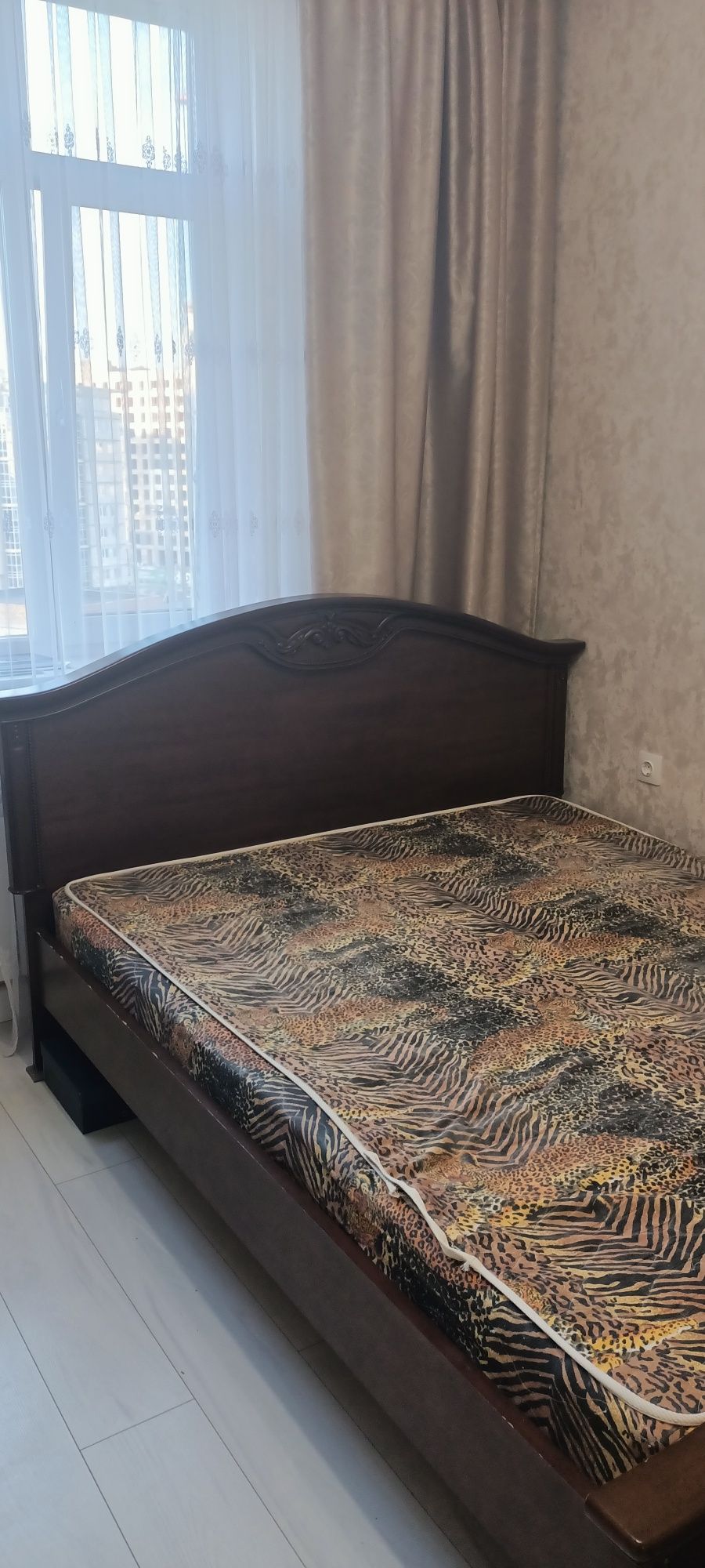 Кровать двуспальная Шатура