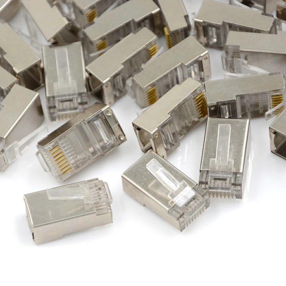 Коннекторы RJ45 UTP, FTP, Cat 5E (50 шт). Качественный! Алматы.
