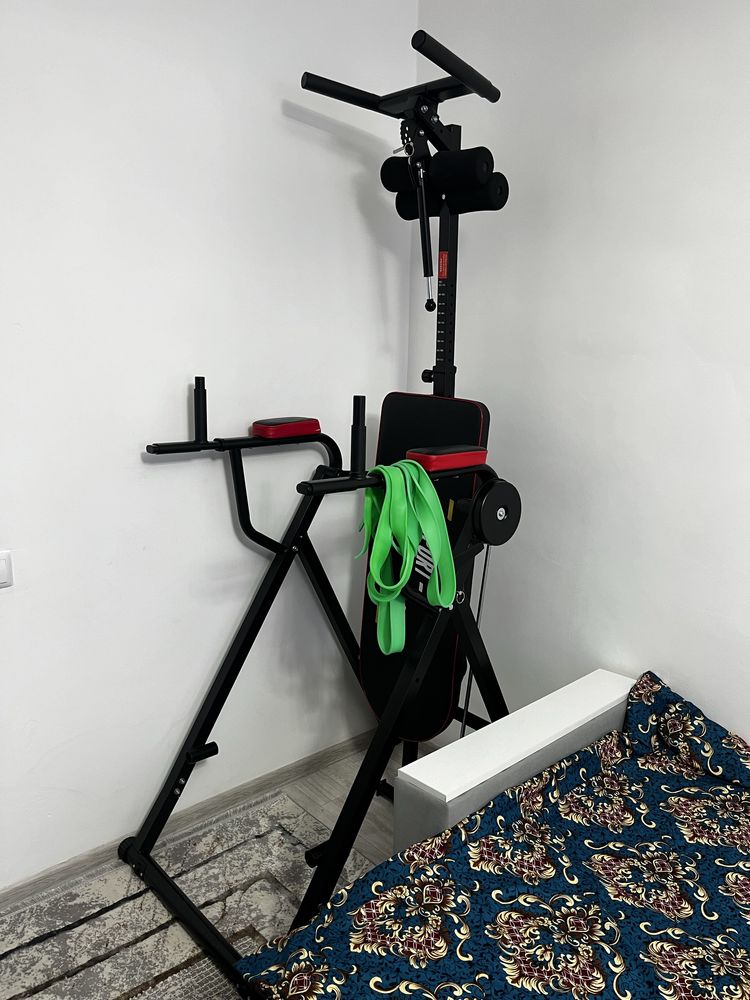 Инверсионный стол 5 в 1 турник, бруся, пресс, отжимания