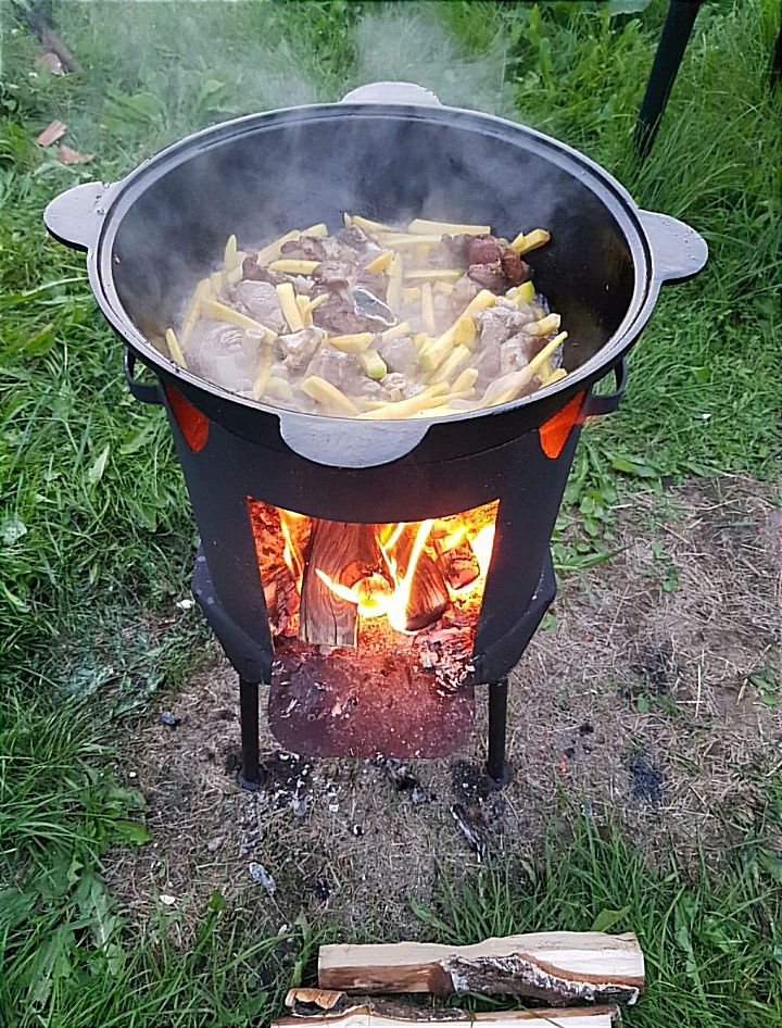 Казан чугунный с крышкой Узбекистан