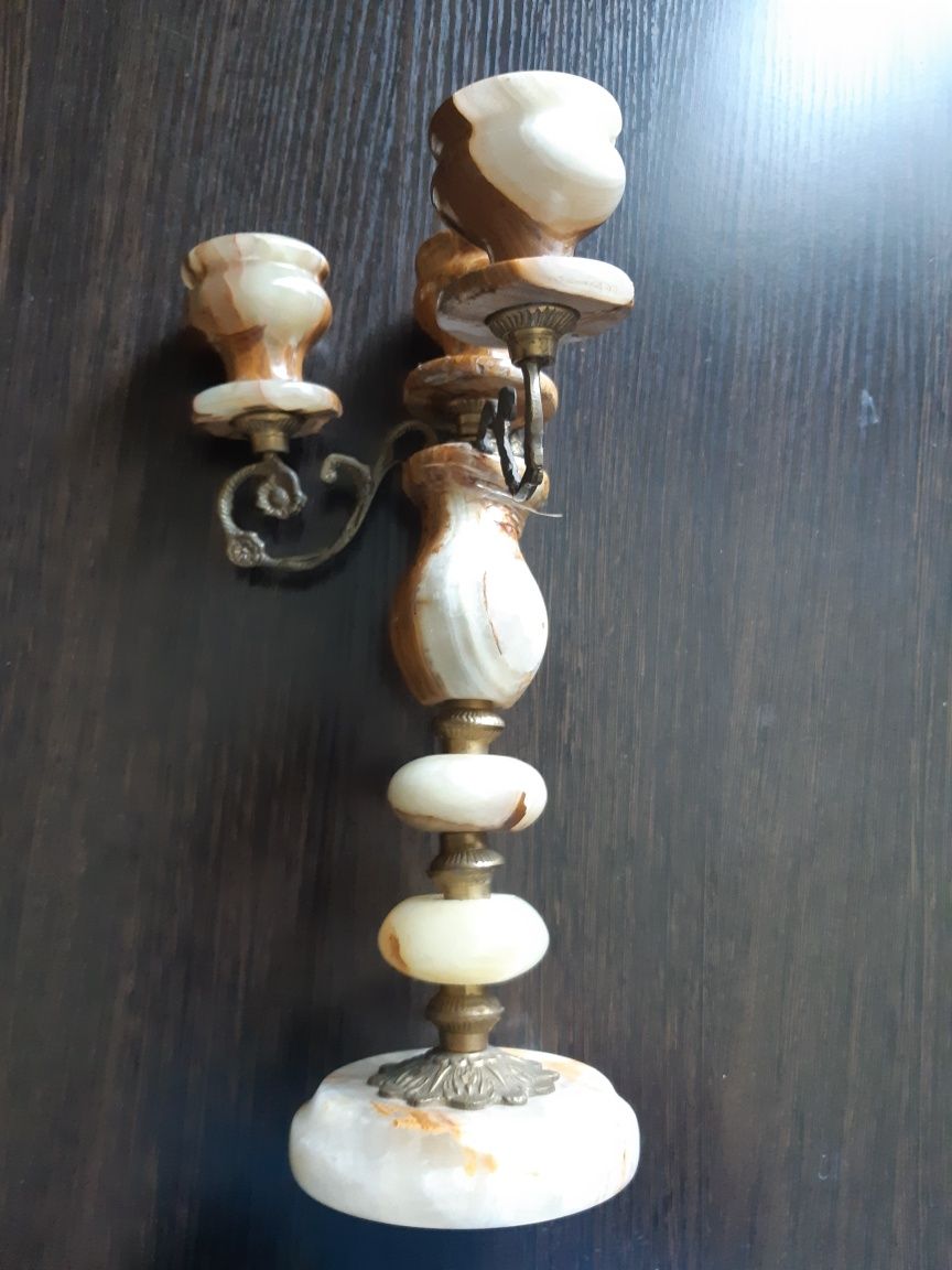 Продам подсвечник из натуральных камней, Оникс.