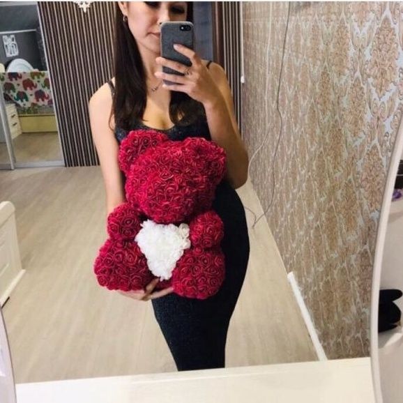 АКЦИЯ! Мишка из Роз Цветы сувениры Игрушки в ПАДАРОК РАФАЭЛО!