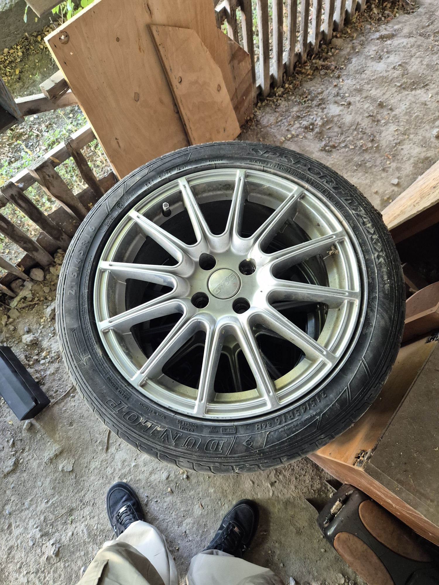 Диск SKAD R16 4×100 обмен на R15 диски с полкой есть 2 резины лета