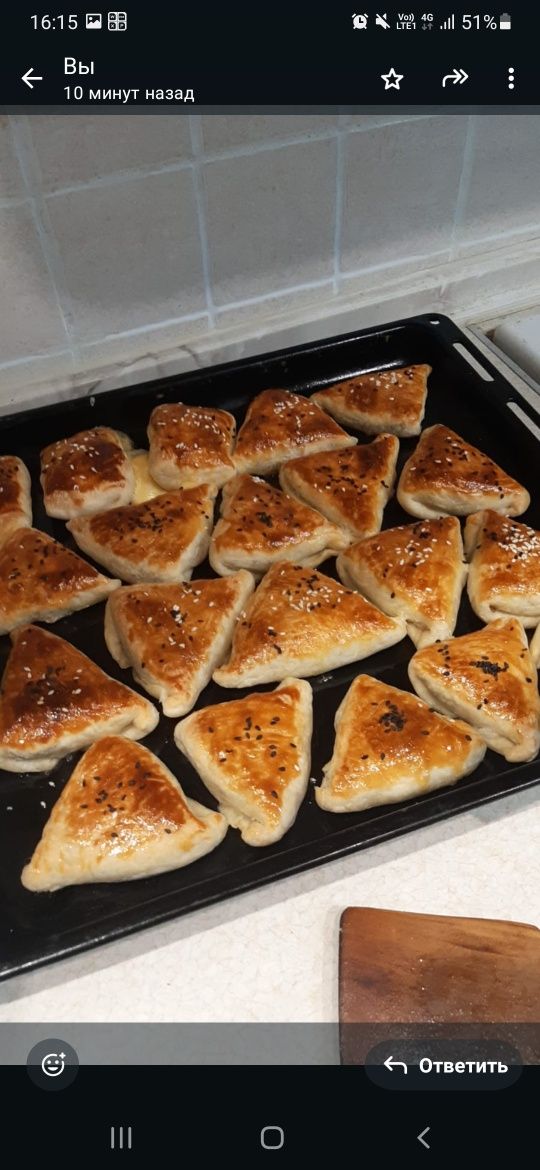 Домашняя выпечка самса бауырсаки