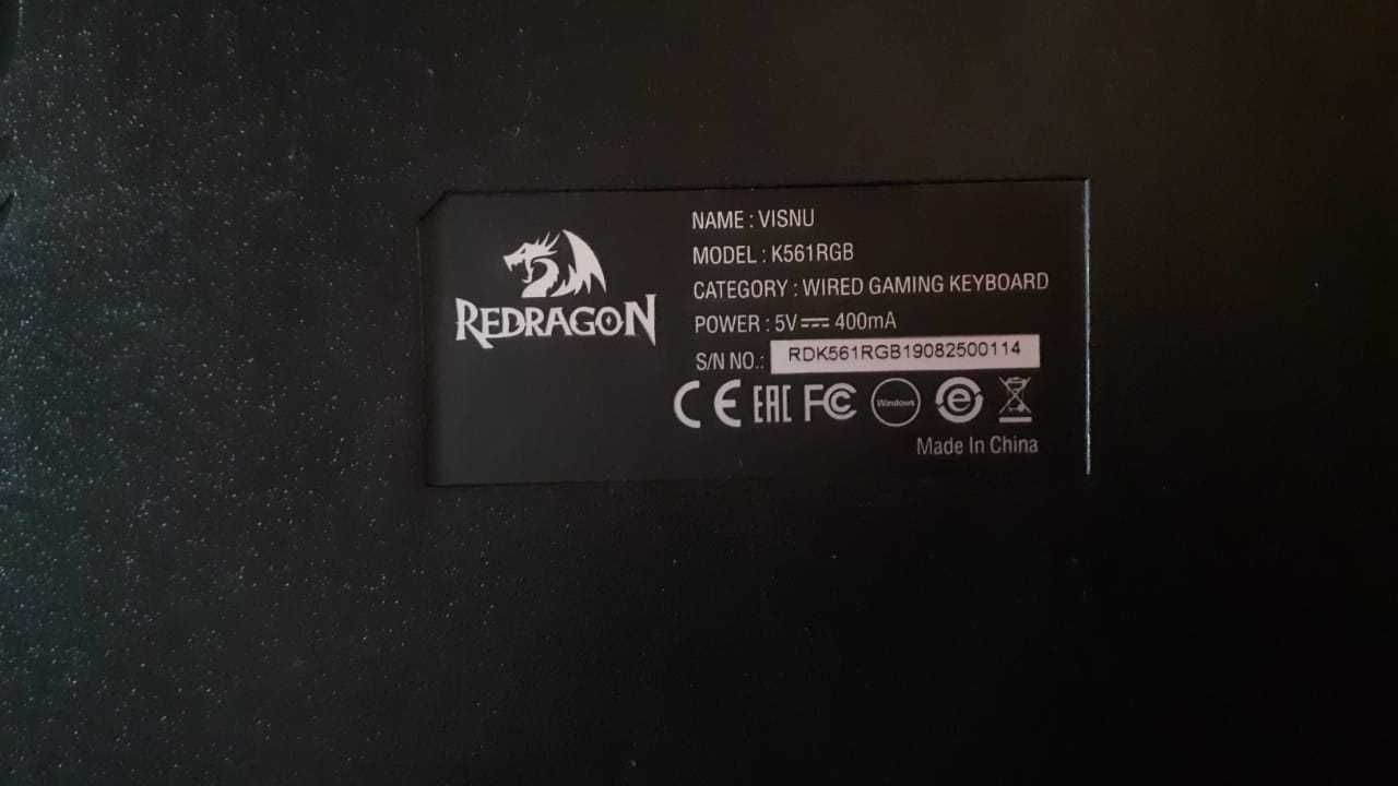 Механическая игровая клавиатура Redragon K561 RGB подсветкой.