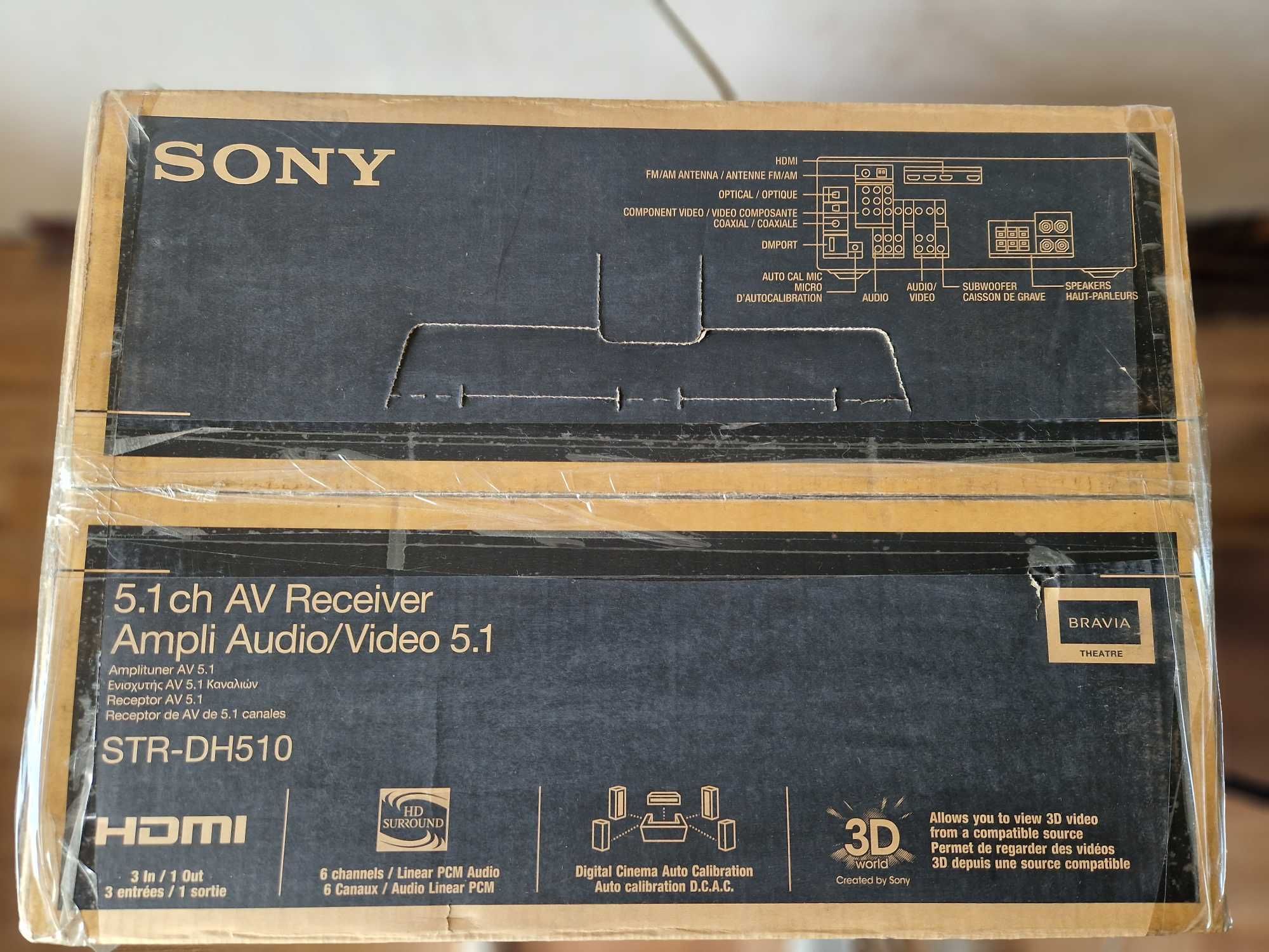 Receiver 5.1 ch Sony STR-DH510, с пулбтом колонками (5 шт)