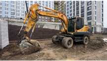 Услуги колесного экскаватора, Hyundai 140
