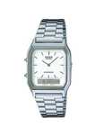 часы casio серые нержавеющая сталь