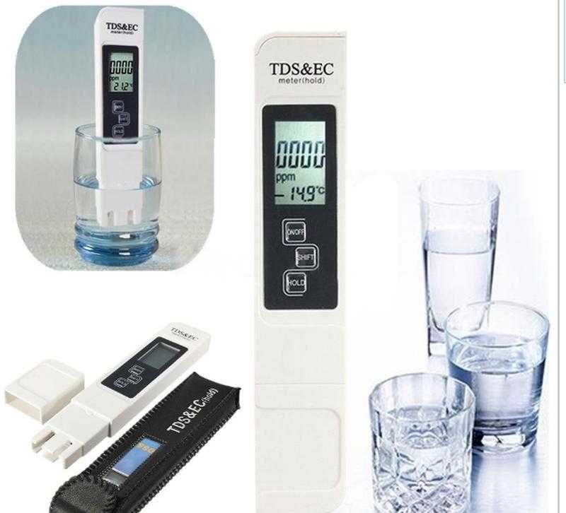 Точный солемер TDS EC метр E-1 для измерения жесткости воды.